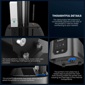 Imprimante 3D LCD à résine Elegoo Mars 4 Ultra 9K, haute vitesse, transfert WiFi, taille d'impression 153,36 mm * 77,76 mm * 165 mm - Product Image 5