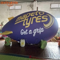Ballon gonflable géant personnalisé de 10 m pour événements et fêtes, modèle d'airship suspendu pour la publicité gonflable