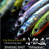 TG 65mm 8.3g Leurre de pêche en plastique type crayon coulant, Stickbait dur artificiel pour lancer longue distance, Matériel de pêche