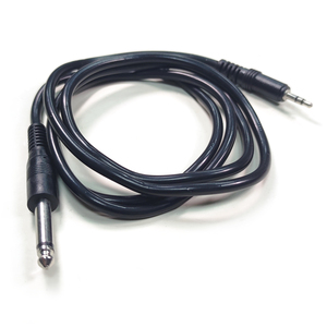Di alta qualità 1.5mm placcato oro PVC cavo <span class=keywords><strong>Audio</strong></span> <span class=keywords><strong>3.5</strong></span> 6.35 Mono <span class=keywords><strong>Jack</strong></span> maschio connettore maschio per microfono altoparlante per cuffie - Product Image 3