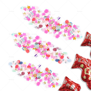 Gran oferta, pistola de fuegos artificiales inflable de mano creativa, película de aluminio, accesorios para fiesta de cumpleaños, accesorios de alegría, confeti feliz <span class=keywords><strong>Boom</strong></span> - Product Image 1