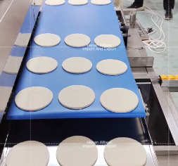 Pannello di controllo Bagel pane formatura Cutter/ <span class=keywords><strong>Samsa</strong></span> Uyghur Pies Shaping Line/Pakistan Naan Pizza Base Making Machine - Product Image 3