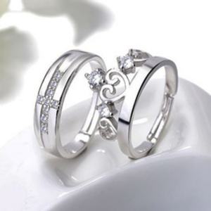 Hotsale 925 Sterling Silver <b>Couple</b> <b>Rings</b> - Product Image 5