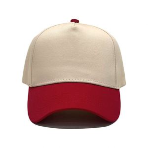 Casquette de baseball sportive et formelle en coton de haute qualité à 5 panneaux, couleurs vives, avec options de broderie – Vente en gros, bicolore unie - Product Image 3