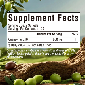 Good Quality COQ10 Softgels Health Promote Heart and Boost Antioxidant Activity with Coenzyme Q10 Dietary <b>Supplement</b> - Product Image 6