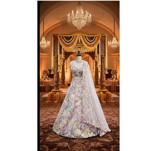 Conjunto Lehenga Golden Earth Heritage para Mujer, Traje Étnico para Bodas y Fiestas con Dupatta, Estilo Tradicional - Product Image 1