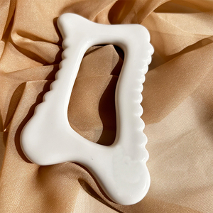 Masajeador de cuerpo entero de cerámica Guasha de forma cuadrada blanca de masaje japonés caliente para cojín de masaje - Product Image 4