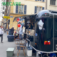 WECARE Remorques de restauration mobiles pour café, jus, nourriture, entièrement équipées, Foodtruck, Pizza, BBQ, Snack, Camion de restauration rapide avec cuisine complète