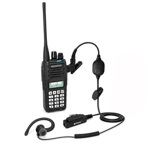 Écouteur PTT professionnel 2 broches pour talkie-walkie, casque antibruit noir, accessoire de communication discret pour Kenwood Baofeng - Product Image 6