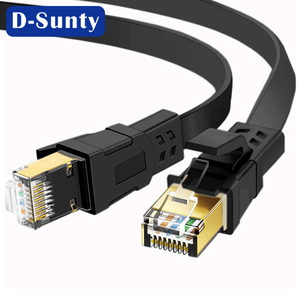 Câble Ethernet Cat8 plaqué or RJ45 SFTP 24AWG, conducteur CAT 8 BC, réseau flexible 40G 2000MHz 0,5m-30m, ROHS, cordon de raccordement 8P8C - Product Image 4