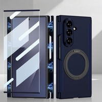 Double aimant 360 °   Étui avec support rotatif - Protection d'écran à 3 volets intégrée, couverture intégrale pour Samsung Galaxy Z TriFold