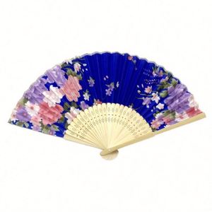Abanico de Mano Portátil de Bambú con Logotipo Personalizado, Ecológico, con Diseño de Ángel de Dibujos Animados, Tradicional, con Flores Pintadas, Recuerdo de Boda DIY - Product Image 1