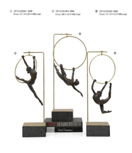 Nueva pareja de baile latino Artificial resina abstracta Pas De Deux escultura acento para el hogar para diseños de interiores - Product Image 6