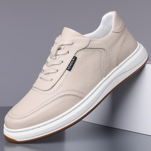 Nouvelles Chaussures Décontractées en Cuir pour Hommes Modèle 2026, Semelles Souples Respirantes, Cuir de Vachette Pleine Fleur pour Hommes - Product Image 1
