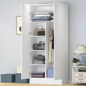 Armarios de dormitorio de puerta de cristal de melamina de almacenamiento fuerte de diseño moderno de lujo para Hotel - Product Image 3