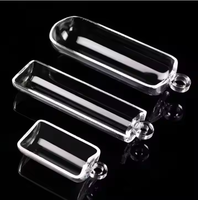 Bateau en verre transparent résistant à la chaleur personnalisé de différentes tailles avec poignées et bateau en quartz bateau semi-quartz