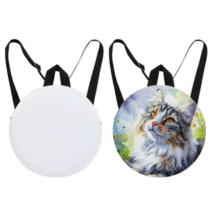 Multi-Function Customized Sublimation Blank 2in1 Backpack; Mini-Round Shape Sublimation Backpack for Kids