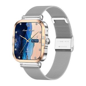 2025 nuevo reloj inteligente HK82 pantalla Amoled monitoreo de salud pulseras NFC Android IOS BT llamada reloj inteligente para damas mujeres - Product Image 5