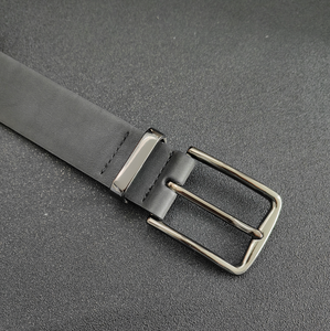 2024 vestido informal clásico cinturón de cuero PU con logotipo personalizado hebilla de moda de Metal y aleación versátil logotipo personalizable - Product Image 3