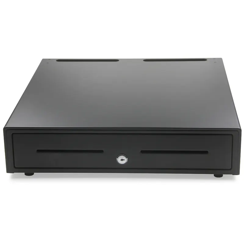 460mm Width Big Electronic Metal Pos Cash Drawer 5 Bills And 8 Coins Holders Cash Register Drawer