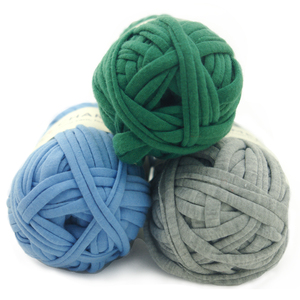 Mềm Đầy Màu Sắc 100% <span class=keywords><strong>Polyester</strong></span> T-Shirt Sợi 100G Cuộn 2Cm-3Cm Chiều Rộng Thủ Công Thủ Công Túi Xách Tái Chế <span class=keywords><strong>Spun</strong></span> Sợi Cho Dệt Kim - Product Image 6