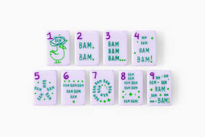 En stock – Vente en gros – Jeu de Mahjong américain de luxe en acrylique gravé, 160 tuiles - Product Image 4