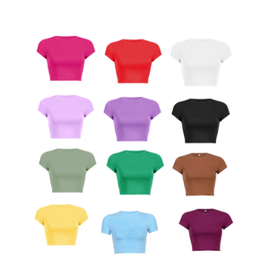 <span class=keywords><strong>T</strong></span>-<span class=keywords><strong>Shirt</strong></span> Court à Manches Courtes Personnalisé Logo Femme 2025, Style Hip Hop Graphique, Streetwear Tendance Fille - Product Image 3