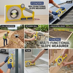 Inclinómetro Magnético Multifuncional de ABS, Medidor de Pendientes y Buscador de Ángulos para Instalación Solar, Ingeniería y Techado - Product Image 6