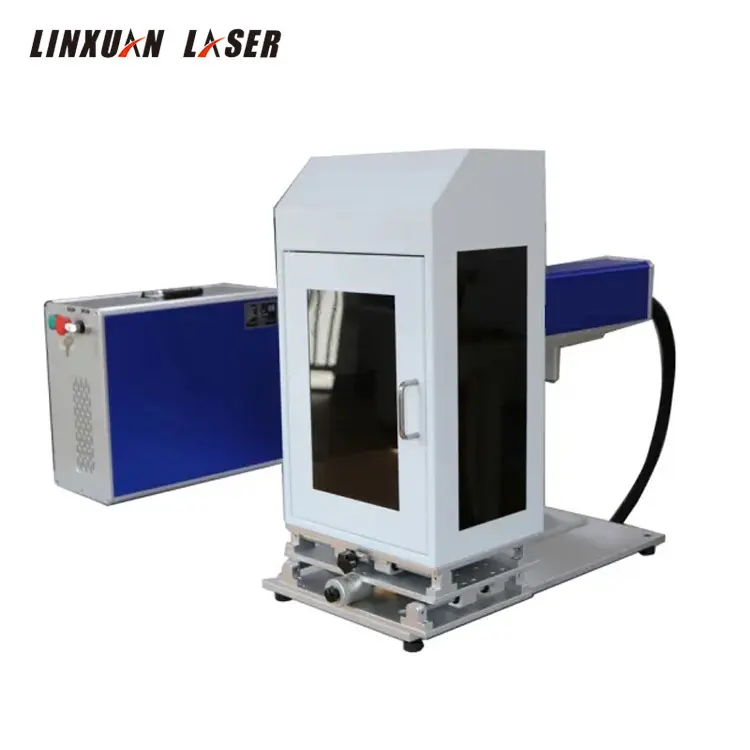 JPT MOPA color laser printer 20w 30w 60w fiber laser marking machine for metal jewelry laser engraving etching machine