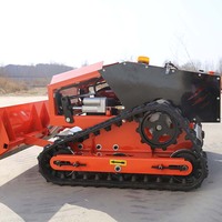 Tondeuses à gazon robotisées autopropulsées télécommandées avec lame de déneigement pour le Canada, les États-Unis et l'Europe
