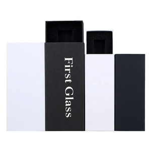 Caja de papel para perfume blanca y negra en stock, caja de regalo con inserto de esponja de papel, impresión de logotipo para botella de perfume de vidrio, cajas de papel para cosméticos - Product Image 4