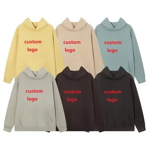 Groothandel Heren Hoodies Custom Logo Puff Print Essentiële Unisex Hoodie Jogger Set Fog Fleece Designer Hoodie Hoodie