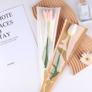 Sacs en plastique couleur unie à prix réduit pour fleurs, sacs OPP autoportants pour emballage de bouquet unique - Product Image 2