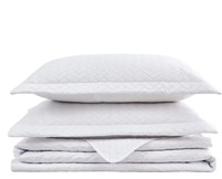 Parure de lit de luxe légère en gros, couvre-lit blanc pour toutes les saisons, couette décorative