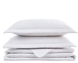 Set Copriletto Leggero di Lusso Bianco per Tutte le Stagioni, Decorazione per Camera da Letto - Product Image 1