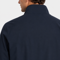 Veste pour homme, col montant, coupe-vent, résistante à l'eau, en polyester et polyuréthane, veste bomber décontractée avec fermeture éclair en métal