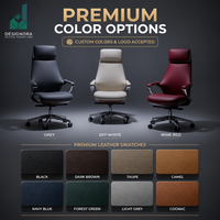 Chaise de bureau ergonomique en cuir, chaise de direction en cuir à dossier haut avec appui-tête, accoudoirs réglables pour bureau, salle de réunion