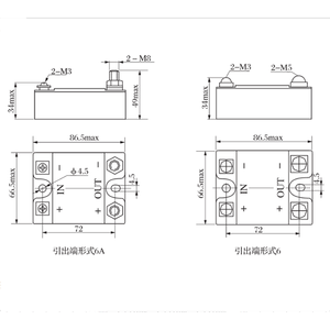 รีเลย์ JGX-1931FCA สถานะของแข็ง1รูปแบบเอาต์พุต160A 50VDC อินพุต4ถึง7VDC <span class=keywords><strong>10</strong></span>ถึง32VDC รีเลย์ <span class=keywords><strong>SSR</strong></span> 240V - Product Image 2