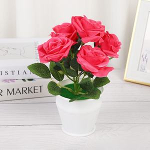 ดอกกุหลาบประดิษฐ์ทำมือรักษ์โลก ขายส่งสำหรับตกแต่งฉากงานแต่งงาน ตกแต่งผนังในโรงแรมและบ้าน - Product Image 4
