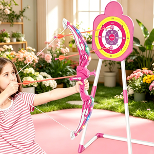 Set da Tiro con Doppia Frecce in Offerta, Gioco Interattivo per Bambini, Giocattolo Sportivo da Esterno, Regalo Unisex Portatile in Plastica per Feste in Giardino - Product Image 3