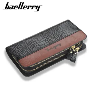 Heißer Verkauf Männer Brieftasche Lange Geschäfts Kupplung Handtasche Baellerry Croc Muster Brieftasche