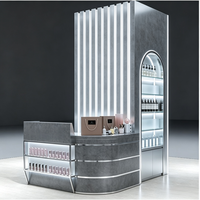 Présentoir cosmétique personnalisé, comptoir d'exposition Beauty Island, étagère à maquillage, vitrine ronde OEM pour parfums et soins de la peau, kiosque de beauté pour centre commercial