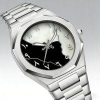Montre à quartz en verre saphir pour homme, montre de luxe, étanche, boîtier en acier 316L, mouvement japonais, montre analogique à bracelet, vente en gros