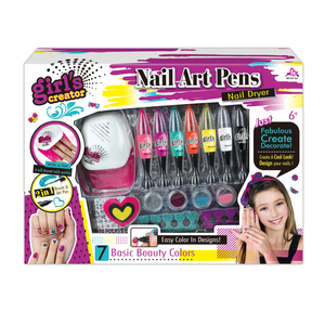 Juego de Maquillaje de Juguete para <span class=keywords><strong>Niñas</strong></span> Pequeñas, Proveedores Chinos, Kits de Pinceles de Arte de <span class=keywords><strong>Uñas</strong></span> Coloridos con Secador, <span class=keywords><strong>Esmalte</strong></span> de <span class=keywords><strong>Uñas</strong></span> No Tóxico para Niños - Product Image 4