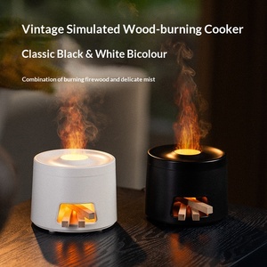Mini diffuseur de flamme USB en plastique, humidificateur de bureau compact à changement de couleur, 3-en-1, diffuseur d'huiles essentielles pour poêle à bois domestique, garantie 1 an - Product Image 3