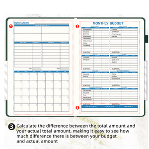 Planificador de Presupuesto A5 - Cuaderno de Registro de Gastos. Organizador de Presupuesto Mensual, <span class=keywords><strong>Libro</strong></span> de Registro Financiero y <span class=keywords><strong>Libro</strong></span> de Cuentas - Product Image 5