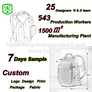 Kamuflase tas berkemah luar ruangan ransel Taktis 3P kedap air