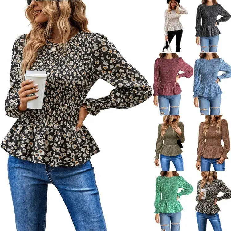 2022 Mode Vrouwen Casual Blouses Losse Lange Mouw Tuniek Tops Chemisier Femme Chic Wit Elegant Dames Plus Size Shirt Blouse