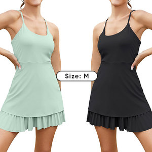 Vestido Deportivo <span class=keywords><strong>de</strong></span> Tenis para <span class=keywords><strong>Mujer</strong></span> con Shorts y Sujetador Incorporados, Vestido Atlético Plisado para Ejercicio, Vestidos <span class=keywords><strong>de</strong></span> Golf para <span class=keywords><strong>Mujer</strong></span> - Product Image 5