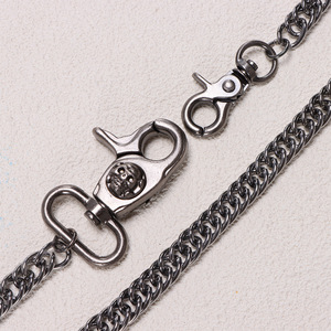 Hip Hop Metal Waist <b>Chain</b> Zinc Alloy Single Layer Gunmetal Color Unisex Casual Denim Accessory - Product Image 4
